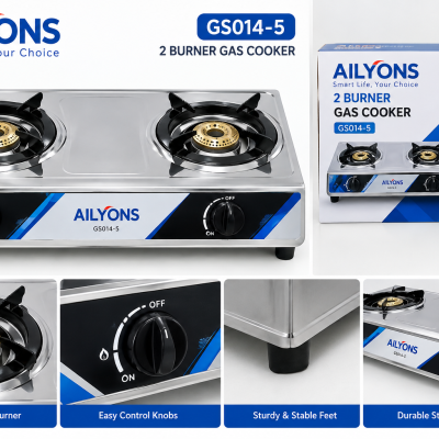 Ailyons 2 Burner Gas Cooker GS014-5
